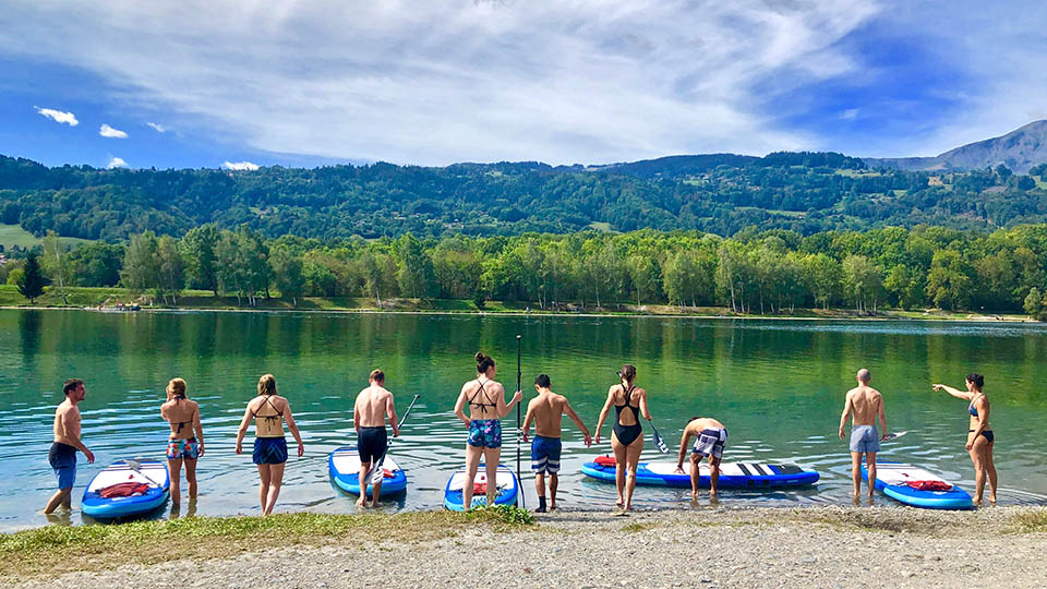 Séjours sportifs et bien-être- Mise à l'eau paddle lac Passy