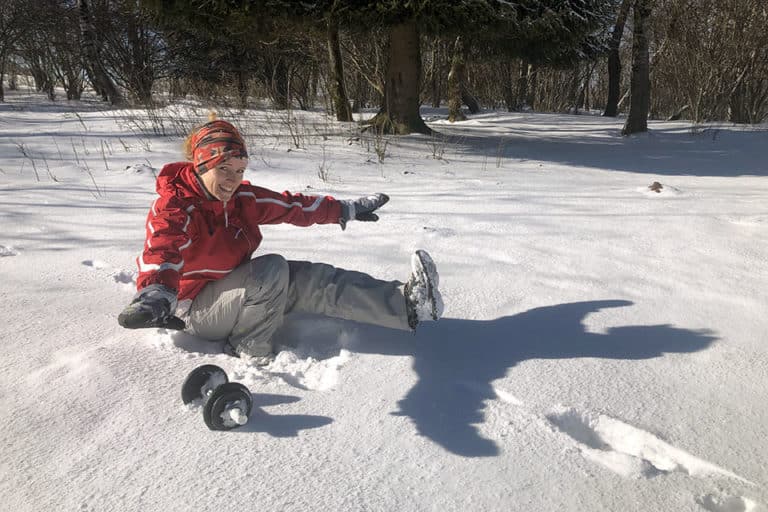 Alice CrossFit pistol dans la neige