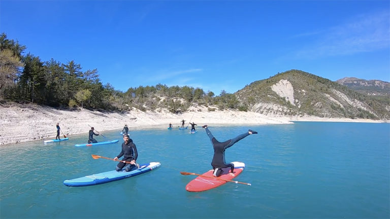Paddle handstand séjour cross-training Verdon