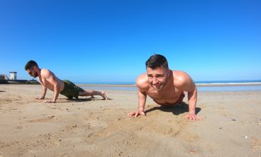 Pompes plage séjour crossfit